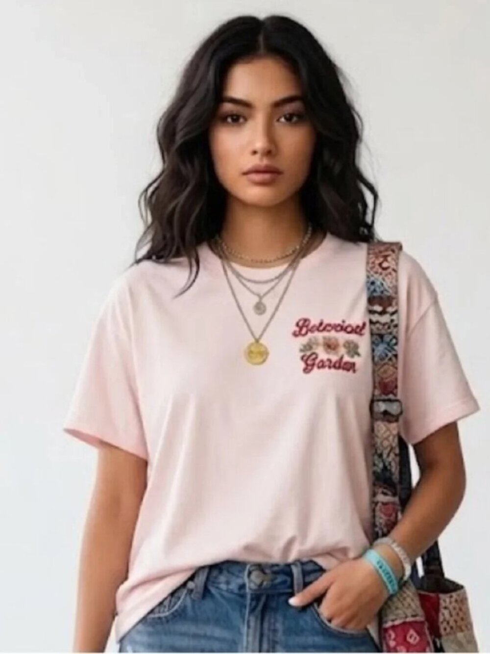 Modern Lux Botanical Garden Graphic T Shirt Women's Size M Tee NWT